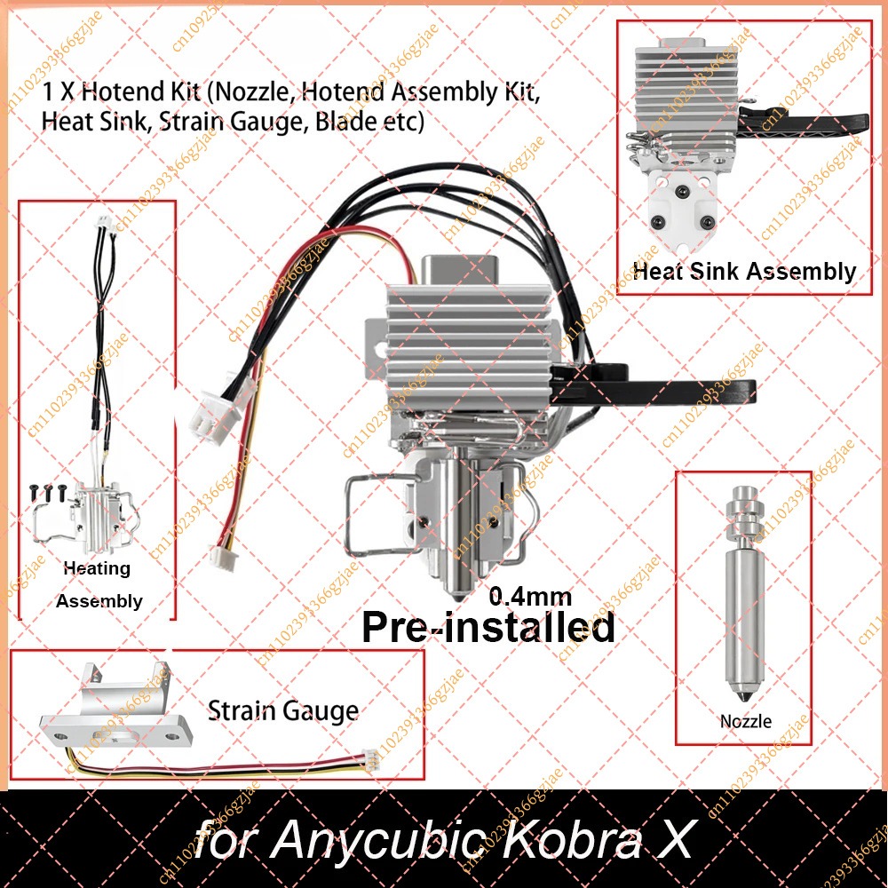 Hotend 0.4Mm - Kit de Hotend Preinstalado de 0.4mm