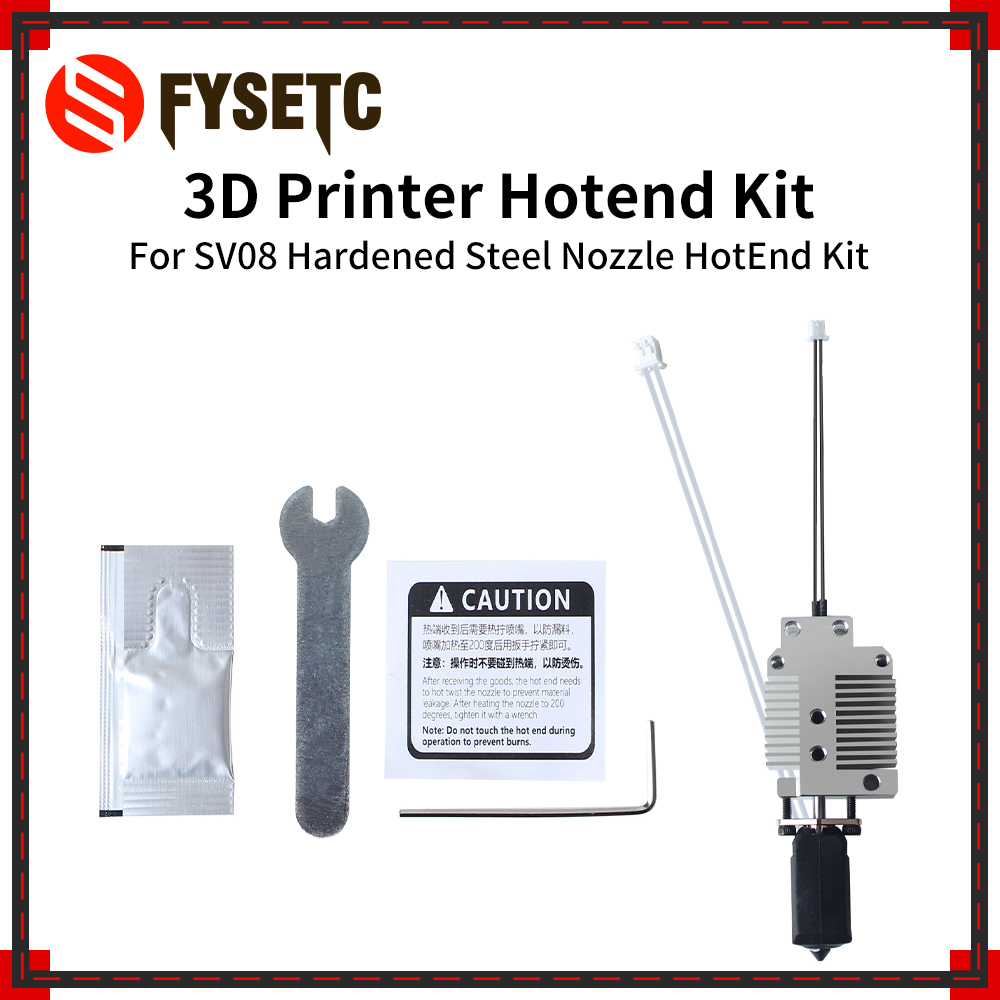 Hotend 0.4Mm - Kit de boquilla de acero endurecido