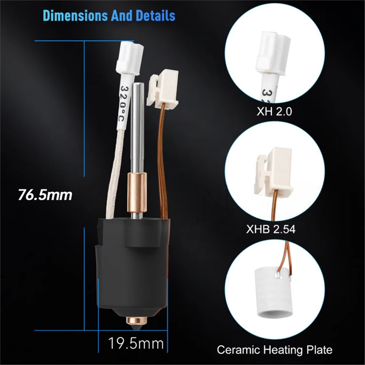 Hotend 0.4Mm - SWXF Para K1C/K1MAX Kit de Bloque