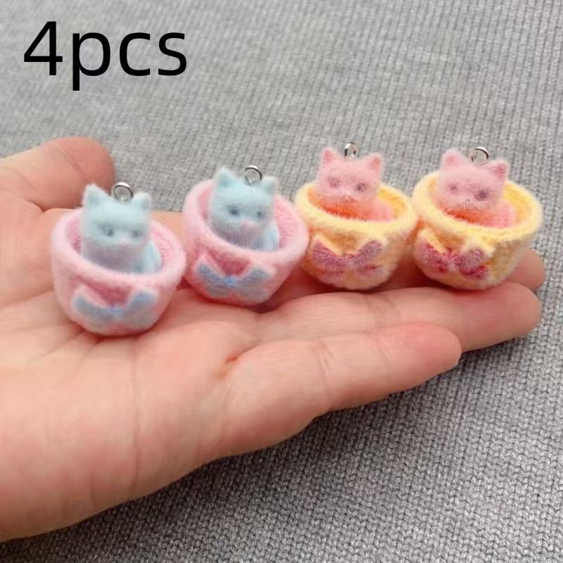 4 colgantes de gato de resina  - Resin reseña y precio