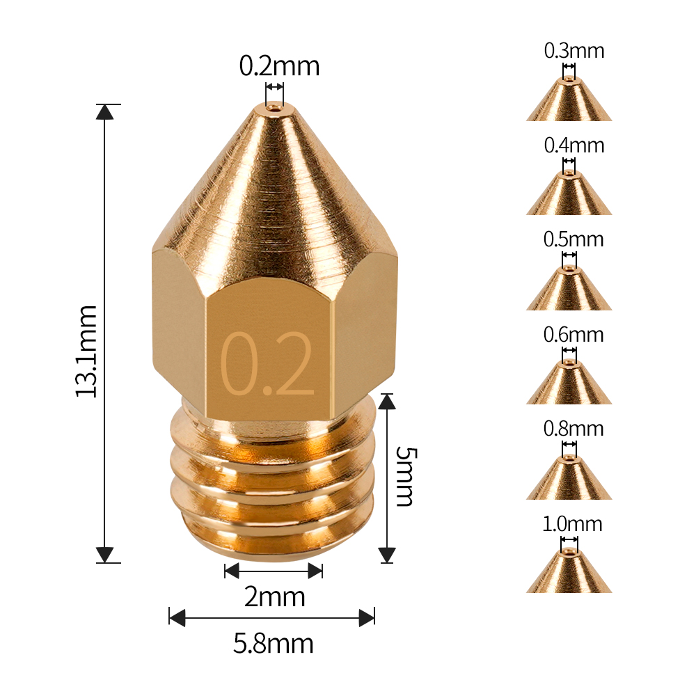 Boquilla MK7 MK8 de 0,4mm, 0,3 - Direct Drive Extruder reseña y precio