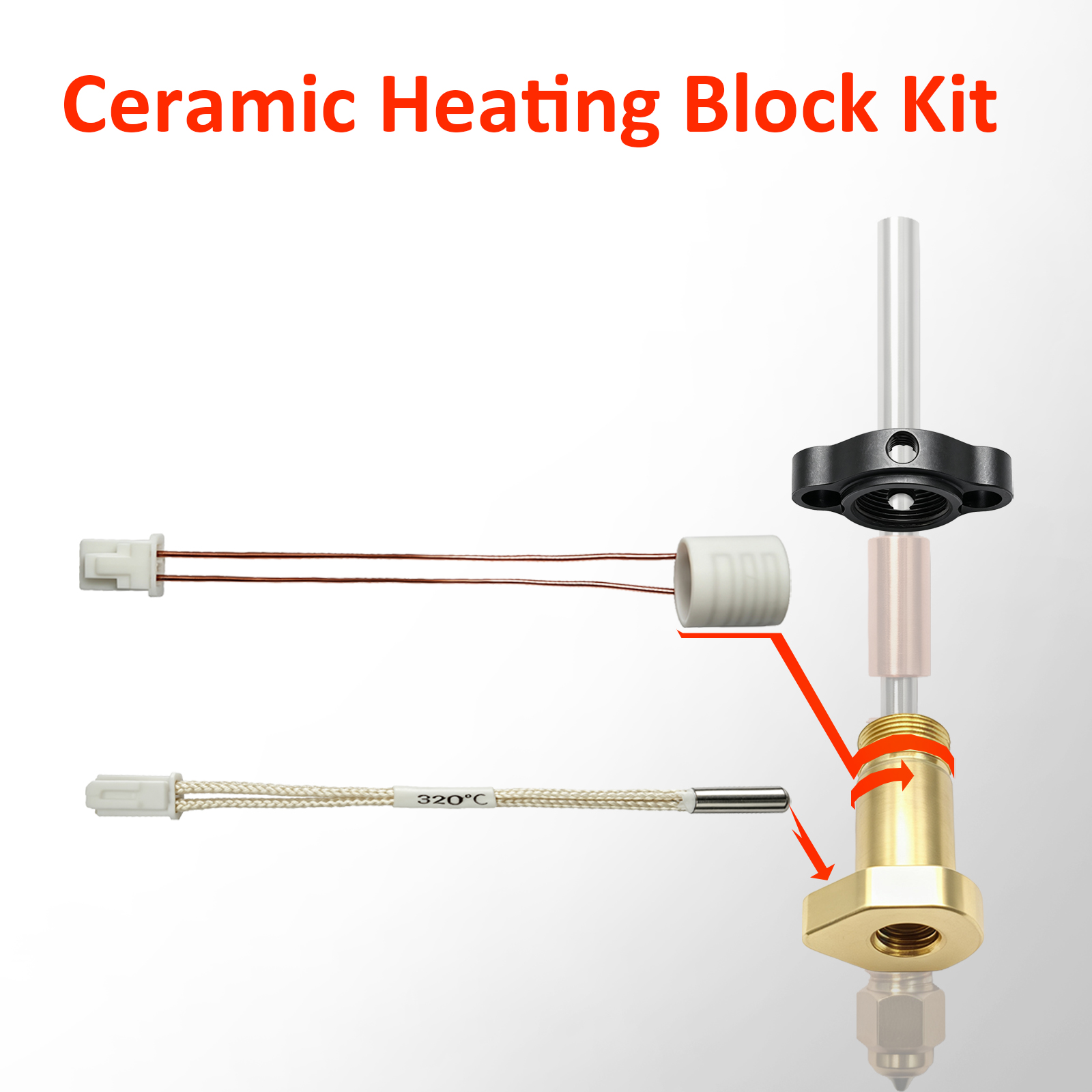 Kit de Termistor y Cartucho Ca - Hotend Assembly reseña y precio
