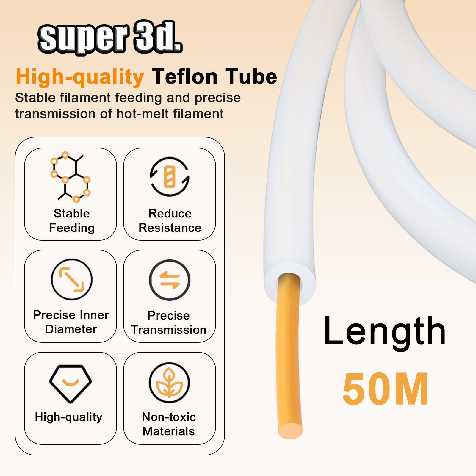 Tubo de PTFE Bambu Lab de 1/2/ - Bowden Tube reseña y precio