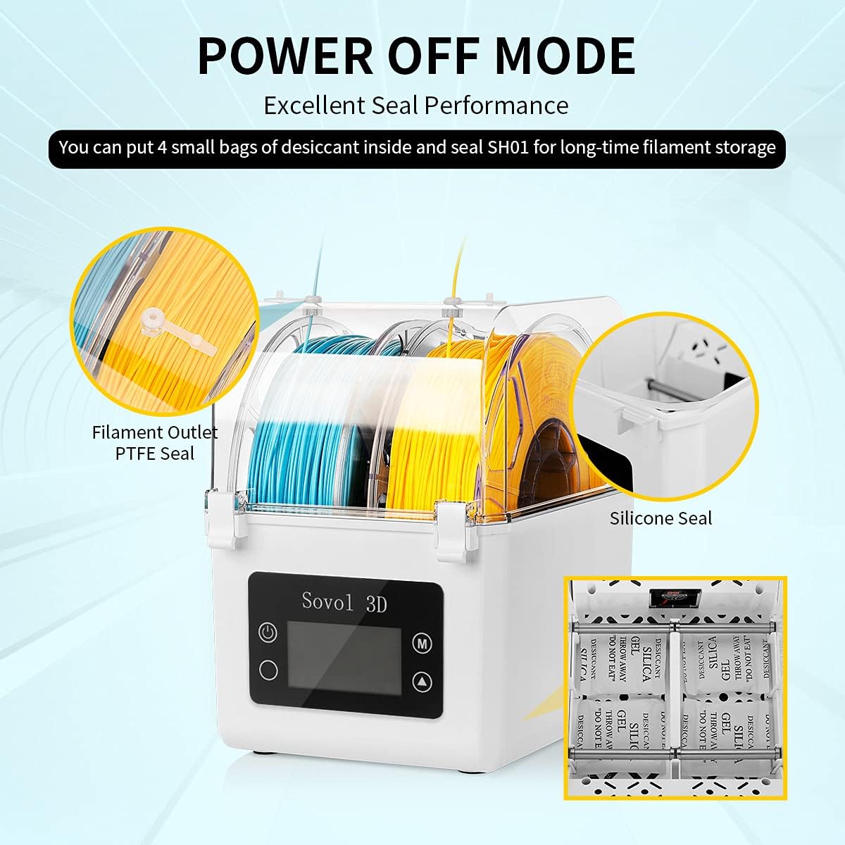 Secador de filamentos Sovol 20 - Enclosure 3D Printer reseña y precio