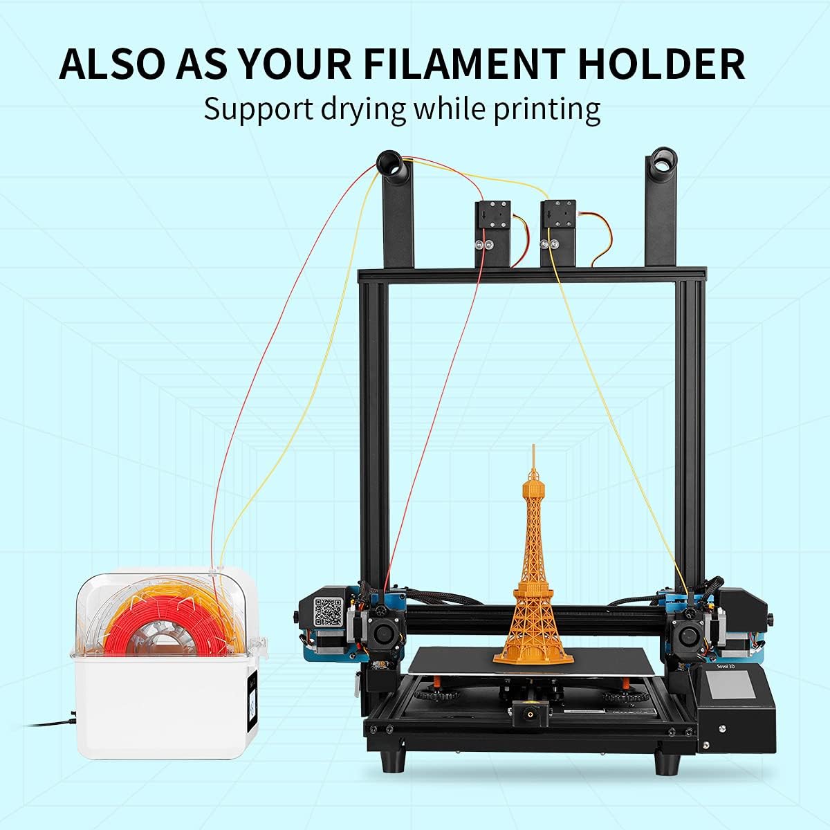 Secador de filamentos Sovol 20 - Enclosure 3D Printer reseña y precio