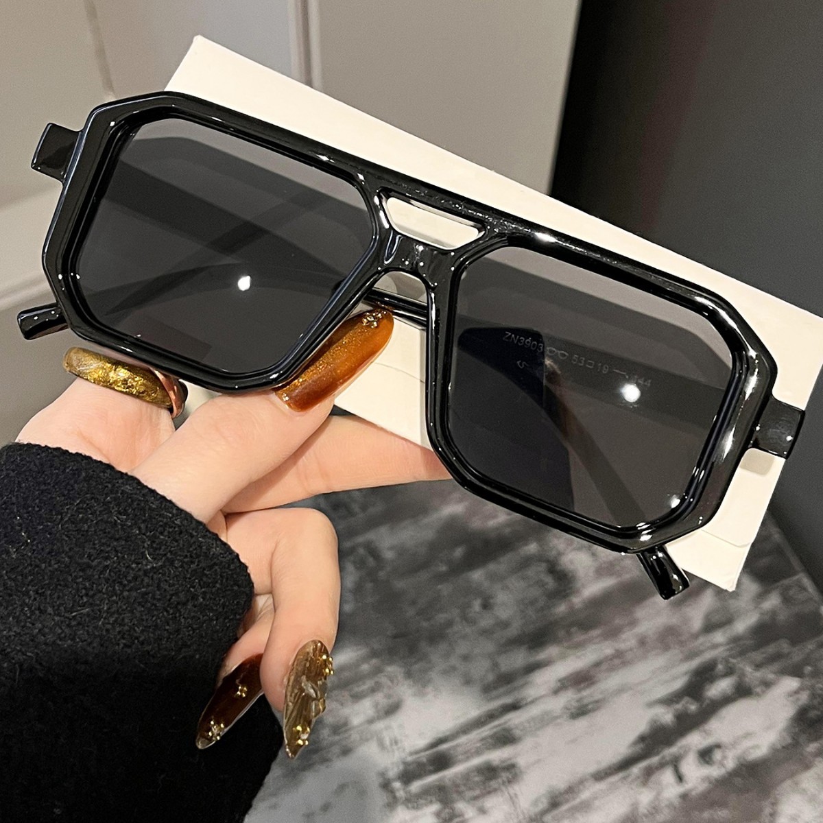 Gafas de Sol Retro Cuadradas d - Uv Resin reseña y precio