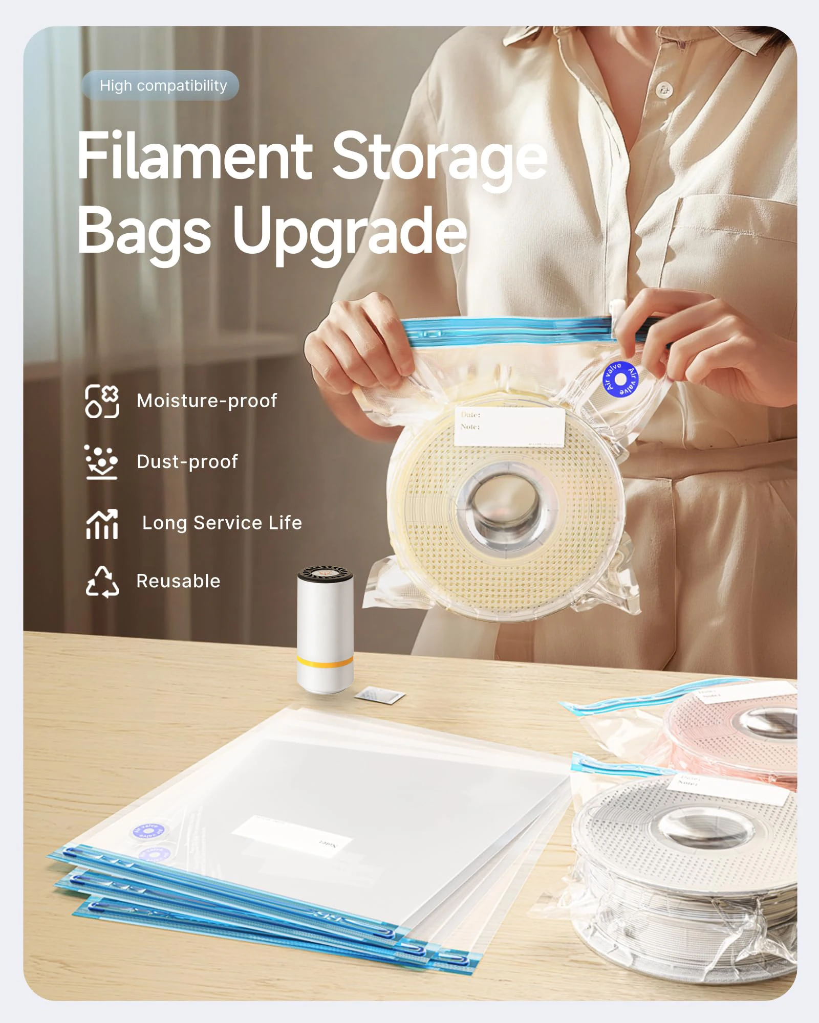 Bolsa de vacío de filamento de - Abs Filament reseña y precio