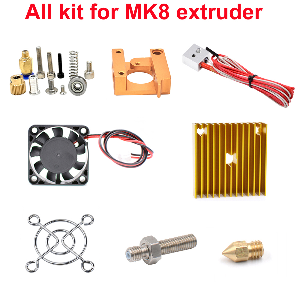 Kits de Extrusora MK8, Cabezal - Filament 1.75 reseña y precio