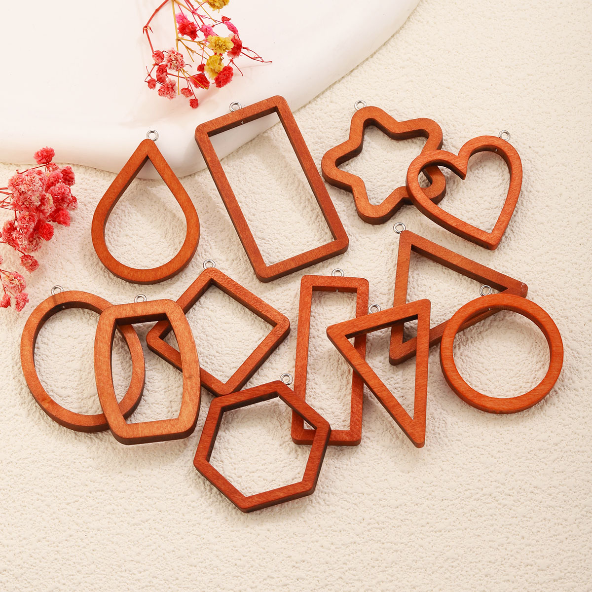 10PCS Dijes Geométricos de Mad - Uv Resin reseña y precio